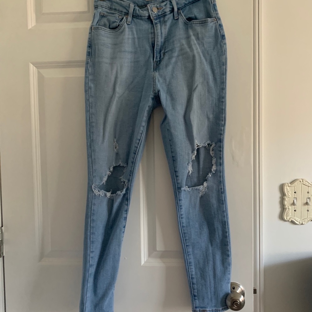 high waisted levi skinny jeans